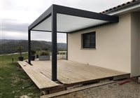 Pergola bio climatique fabriquée sur mesure en Alu - Grégory MAZET- Millau, Saint-Affrique, Lévézou, Aveyron