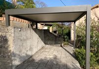 Pergola bio climatique fabriquée sur mesure en Alu - Grégory MAZET- Millau, Saint-Affrique, Lévézou, Aveyron