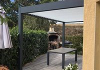 Pergola bio climatique fabriquée sur mesure en Alu - Grégory MAZET- Millau, Saint-Affrique, Lévézou, Aveyron