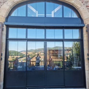 Fabrication et pose de portes en alu sur mesure, Millau, St Affrique, Lévézou,  Aveyron