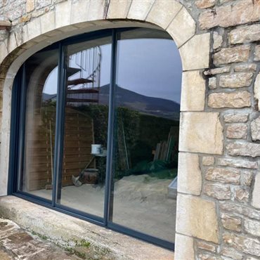 Fabrication et pose de portes en alu sur mesure, Millau, St Affrique, Aveyron