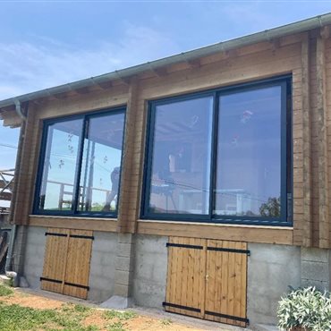 Fabrication et pose de portes en alu sur mesure, Millau, St Affrique, Lévézou Aveyron