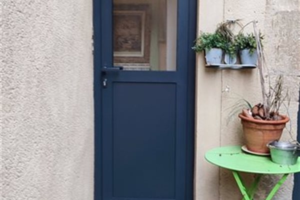 AVANT / APRES porte d'entrée en alu 