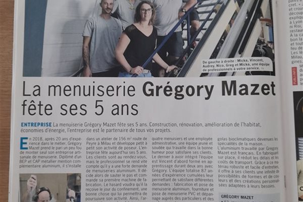 Article de presse paru dans Le Millavois
