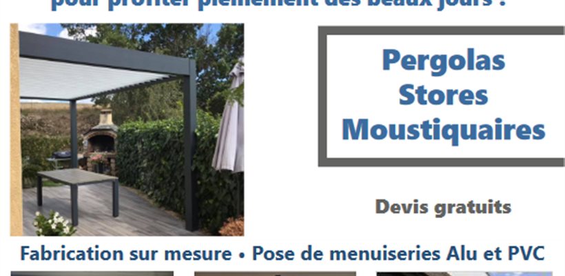 MAZET Grégory Fabrication et pose de pergolas, stores, moustiquaires, Millau, Saint-Affrique, Lévézou, Aveyron