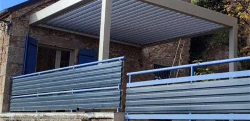 MAZET Grégory Fabrication et pose de pergola bioclimatique en alu sur mesure Millau Saint-Affrique Lévézou Rodez Aveyron