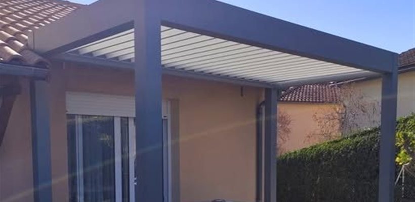 MAZET Grégory Fabrication et pose de pergola bioclimatique en aluminium Millau Saint-Affrique Lévéou Rodez Aveyron