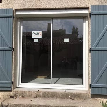 Fabrication et pose de portes en alu sur mesure, Millau, St Affrique, Lévézou,  Aveyron